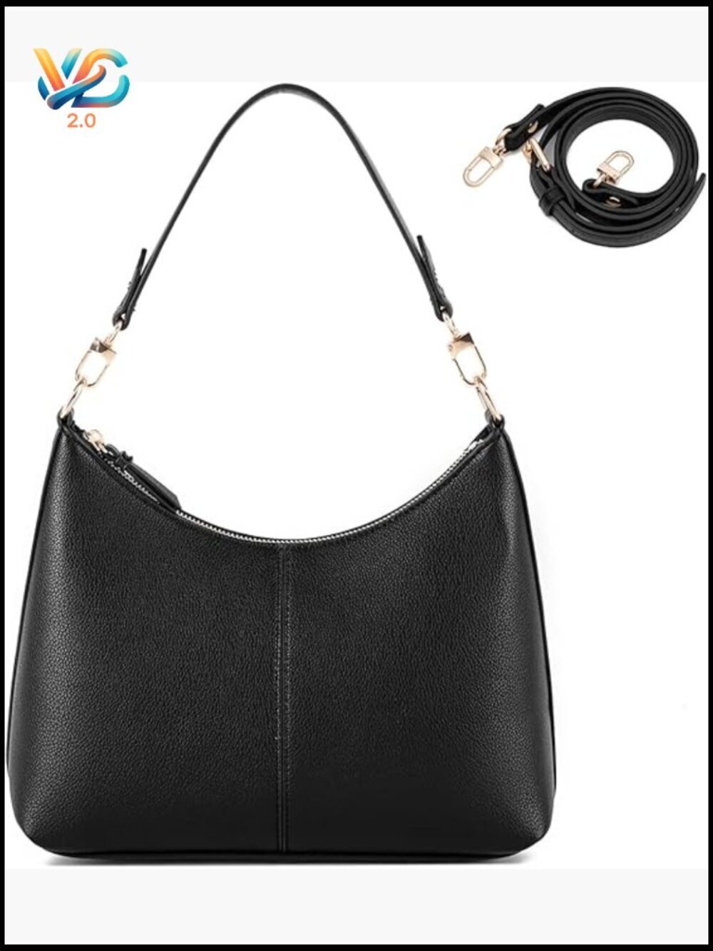Mini Crossbody Shoulder Bag Waterproof PU Leather Lightweight Zip Closure